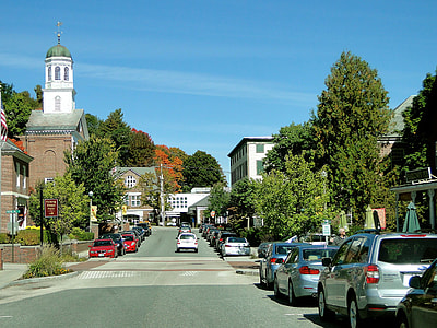 Streets of Peterborough in New Hampshire thumbnail