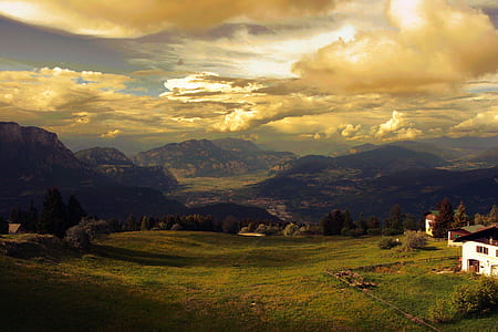 Green Grass Field over Horizon thumbnail
