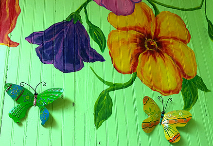 yellow and purple flowers painting thumbnail