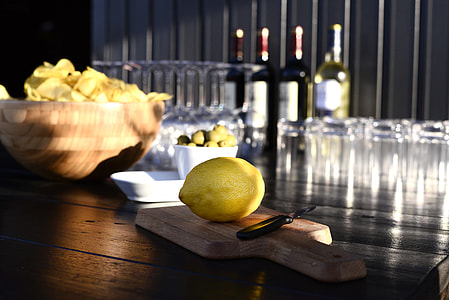 citrus lemon beside knife thumbnail