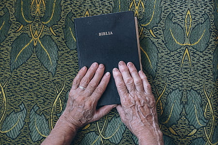 person holding Bible book thumbnail
