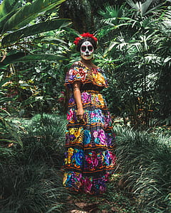 mask, dress, garden, person thumbnail