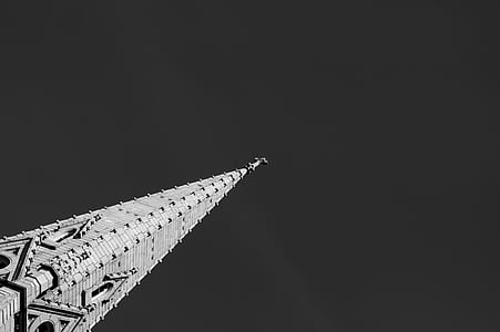 black-and-white, dark, building, architecture thumbnail