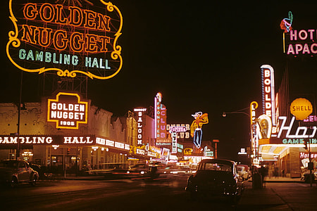 Golden Nugget and Pioneer Club in 1952 in Las Vegas, Nevada thumbnail