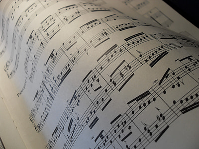 black and white music note sheet thumbnail