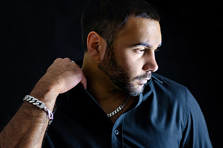 man in black button up shirt thumbnail