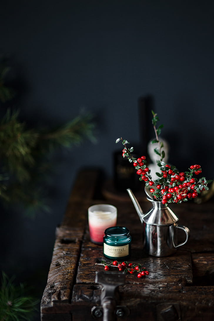 Fresh Holly and Candles