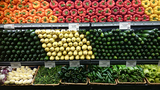 pile of vegetables on rack thumbnail