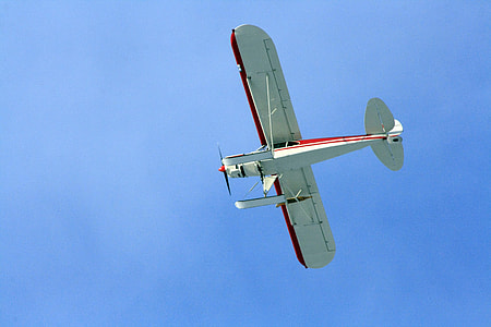 high angle photography of airplane thumbnail
