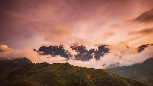 mountain ranges behind the clouds thumbnail