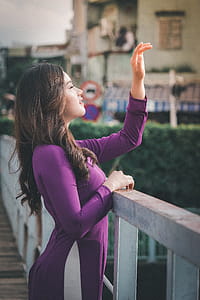 Woman Standing Near Railings thumbnail