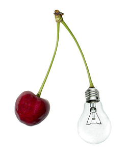 incandescent bulb and fruit decor thumbnail