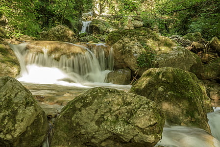 time lapse photography of waterfalls thumbnail