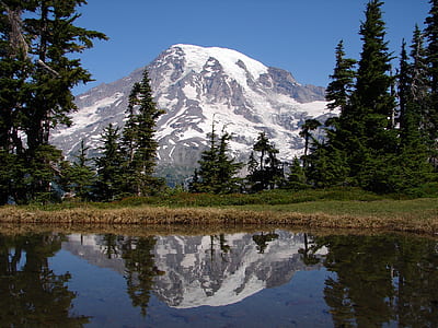 landscape photo of snow covered mountain thumbnail