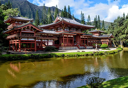 pagoda temple beside body of water thumbnail