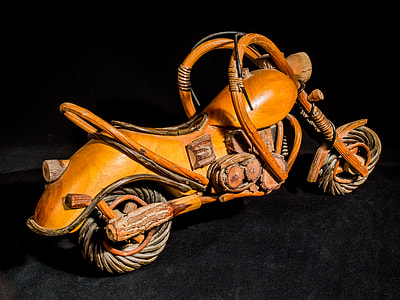 Wooden Motorcycle, Wood Model thumbnail