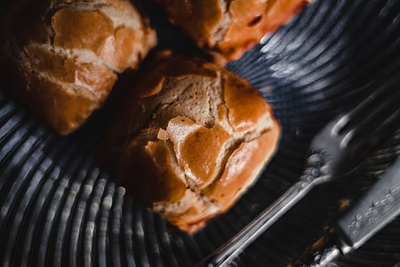 Sweet buns with cream cheese inside thumbnail