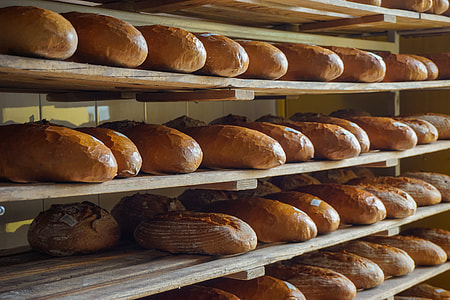 pastries on wooden rack thumbnail