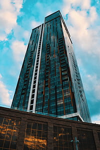 Black and White Concrete Building thumbnail
