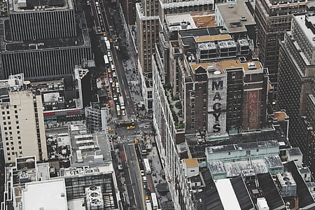 aerial view of concrete buildings thumbnail