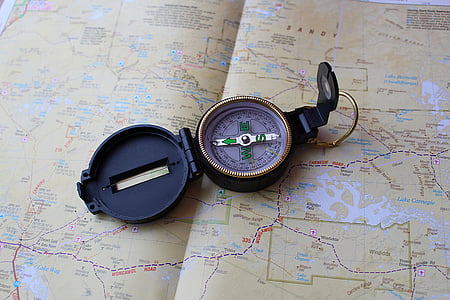 compass on map thumbnail