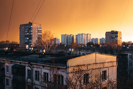 photo of white and gray buildings thumbnail