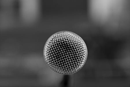 grayscale photography of dynamic microphone thumbnail