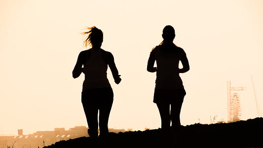 silhouette of two women thumbnail
