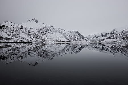 photography of mountain covered with snow thumbnail