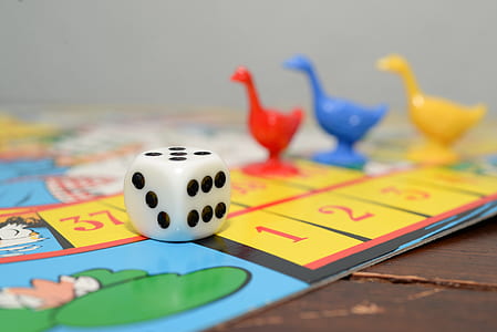 white and black dice shallow focus photography thumbnail