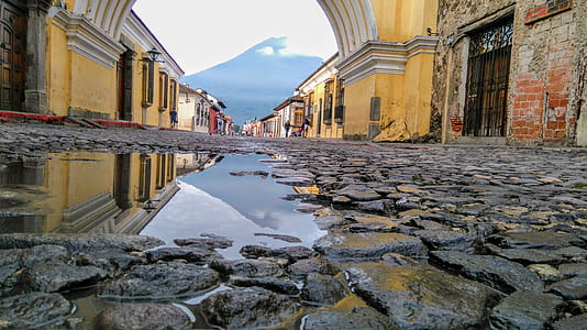 clear water on concrete pavement thumbnail