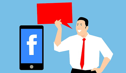 Marketing man talking about social media marketing with mobile device. thumbnail