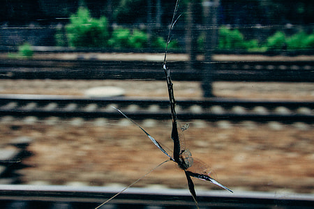 Cracked train window thumbnail