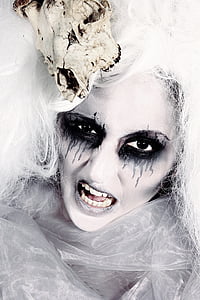 portrait of white haired woman thumbnail