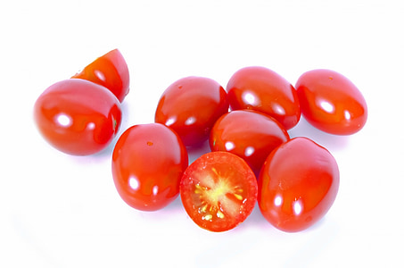 red tomatoes on white surface thumbnail