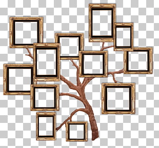 Frame Film frame, Home Frame, brown and black photo frames illustration PNG clipart