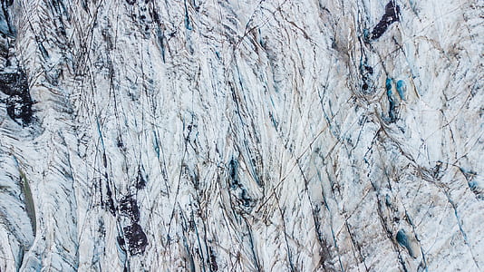 snow, mountain, aerial view, drone thumbnail
