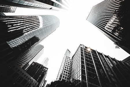 Tall Skyscrapers View From Below Vintage Edit thumbnail