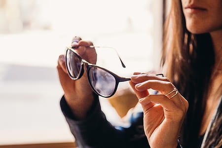 black sunglasses with black frames thumbnail