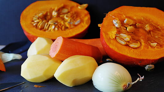 potato, carrots, onion and squash thumbnail