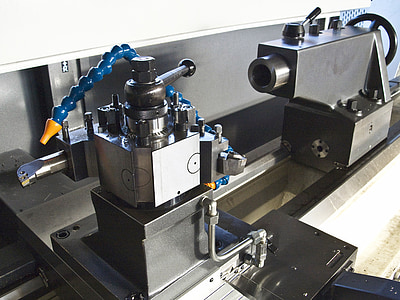 black and gray metal lathe machine thumbnail