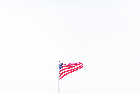 flag of United States of America on pole thumbnail