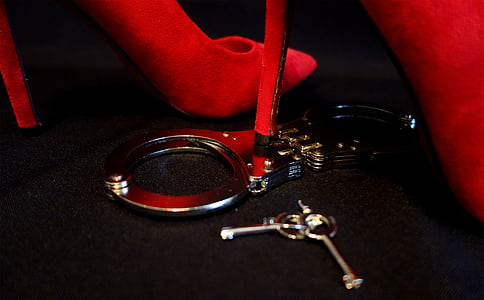 silver hand cuffs with keys thumbnail