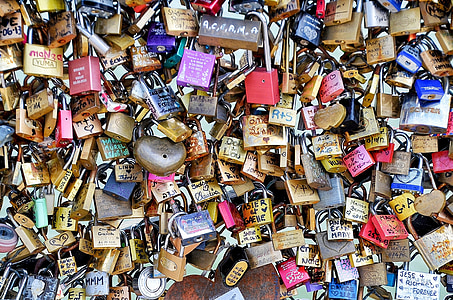 padlocks on wire fence thumbnail