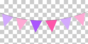 Bunting Banner Pastel Others Pink And Purple Bunting Png