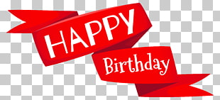Birthday cake Wish , Red Happy Birthday Banner , happy birthday illustration PNG clipart