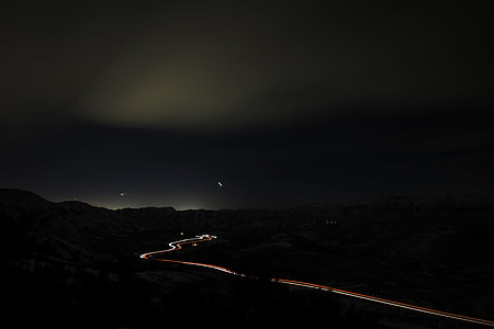 street lights, night time, night, dark thumbnail