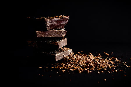 dark, brown, sweets, candy, chocolates, shavings thumbnail