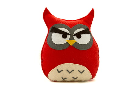 red owl plush toy thumbnail
