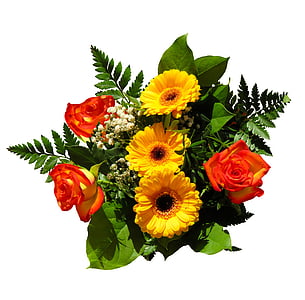sunflower and roses bouquet thumbnail